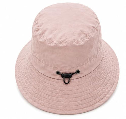 Packable Outdoor Bucket Hat – Lightweight Waterproof Quick-Dry Sun Hat for Hiking & Fishing - color: Pink