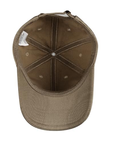 Zylioo Small Baseball Cap for Men Women, Adjustable Unstructured Dad Hat - color: Coffee-fits 21.7"-22.4"/55cm-57cm