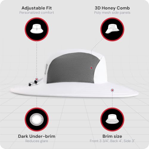 Imperial The Old Norse Watership Cooling Sun-Protection Hat - color: White/Charcoal, size: Small-Medium