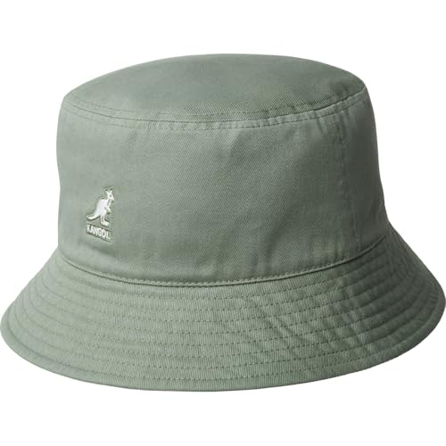 Kangol Washed Bucket Hat Lemon Sorbet - color: Sage Green, size: Small