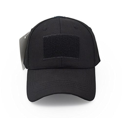UltraKey Military Tactical Operator Cap, Outdoor Army Hat Hunting Camouflage Baseball Cap - color: Black