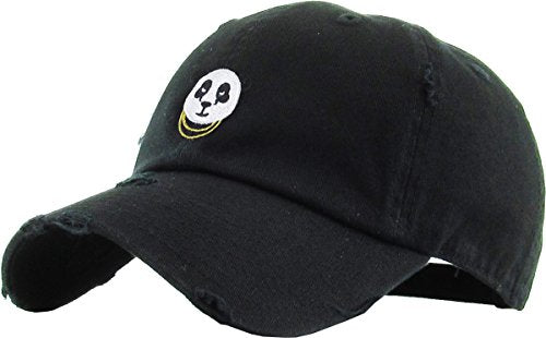 KBETHOS Daddy Dad Hat Pineapple Vacation Baseball Cap Vintage Distressed Classic Polo Style Adjustable - color: Black Panda Vintage
