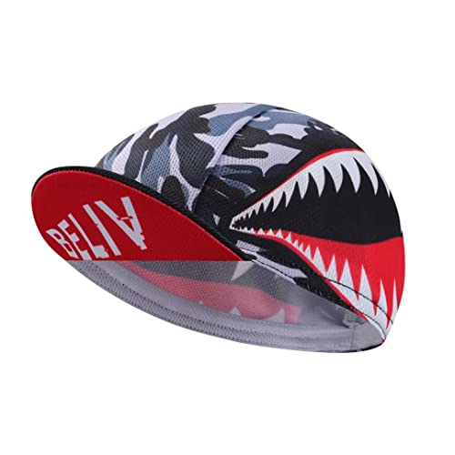 Funny Cycling Cap - Polyester Skull Cycling Hat-Under Helmet -Cartoon Cycling Helmet Liner Breathable&Sweat Uptake - color: D4