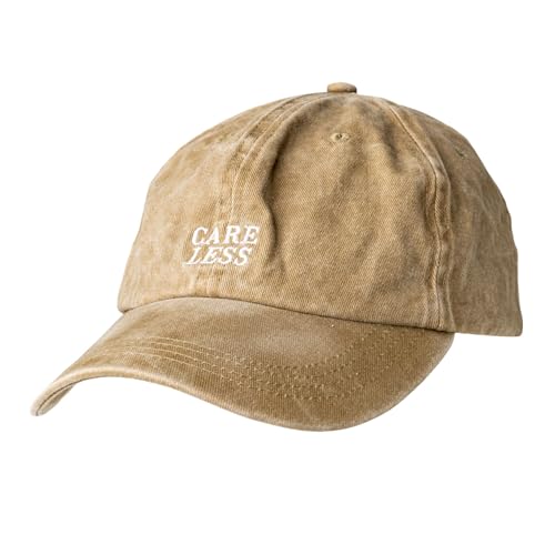 PACIFIC BRIM Women's and Men's Classic Cotton Adjustable Baseball Hat - color: Care Less