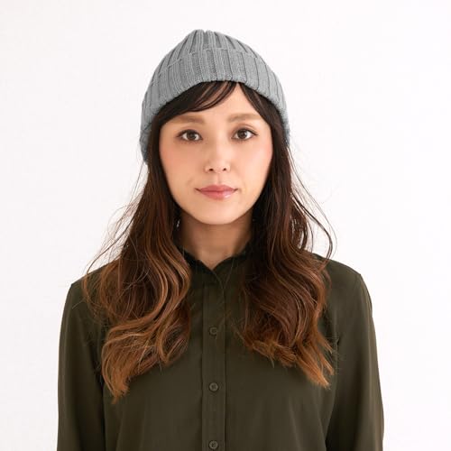 CHARM Mens Cotton Fisherman Beanie - Ribbed Trawler Knit Cap Womens Slouch Hat - color: Dark Gray