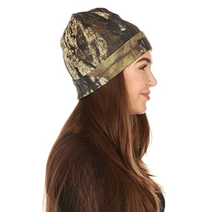 100% Merino Wool Cuff Beanie - Warm Winter Hat - Novelty Beanie - Toque - color: Mossy Oak