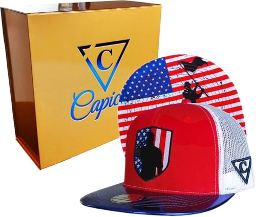 Capiche [99+ Variations] Special Series Snapback Cap - One Size Unisex Men - color: 4th of July