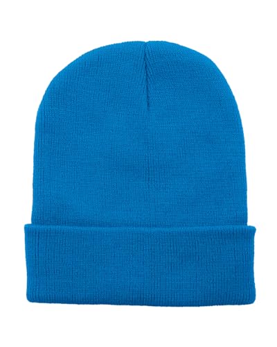 Century Star Kids Slouchy Beanie Halloween Costume Hat Winter Knit Cuff Toddler Boys Girls - color: Lake Blue
