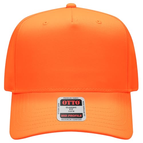 BROTHER TRUCKERS The World's Greatest Neon Colored Trucker Hat Blanks - Wholesale Bulk Unisex Snapback Hats - color: Neon Orange Vintage