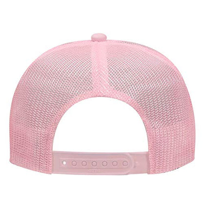 Otto Caps 5 Panel High Crown Mesh Back Trucker Hat Polyester Foam Front