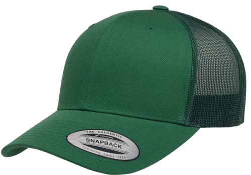 L2K Classics Plain Trucker Mesh Cap Baseball Cap - Mens Hats Trucker Hats for Men - color: Evergreen