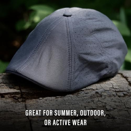 The Original Cool Air Boston Scally Cap - Breathable Newsboy Flat Cap - 8 Panel Fitted Hat for Men - size: X-Small