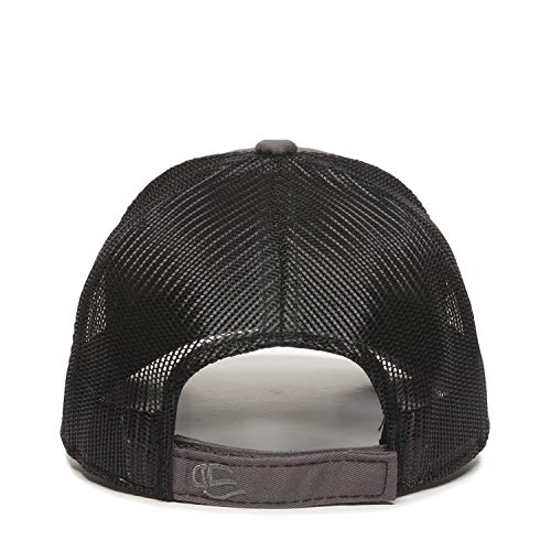 Outdoor Cap Unisex-Adult Outdoor Cap Structured Mesh Back Trucker Cap - color: Charcoal/Black
