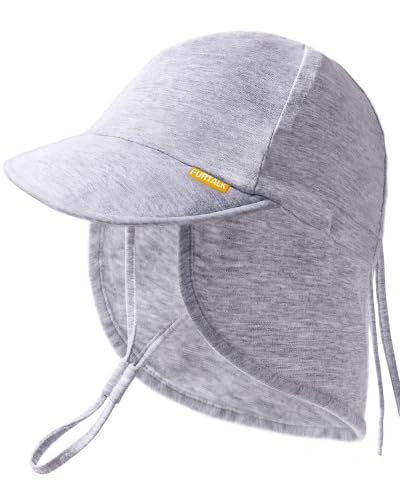 FURTALK Baby Sun Hat UPF 50+ UV Ray Sun Protection Cotton Toddler Hats for Boys Girls - color: Grey, size: 2-4T