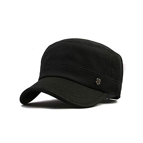 WITHMOONS Cadet Cap Original Military Adjustable Style Vintage Hat MAAC0787 - color: Black