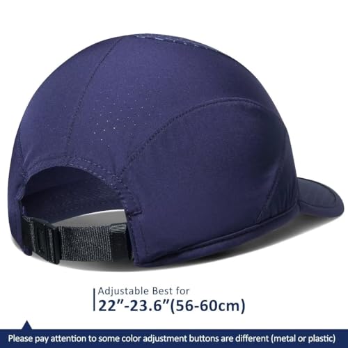 GADIEMKENSD Stretch Running Hat with Soft Brim, Quick Dry, Unstructured, Unisex-Adult - color: Navy