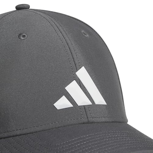 adidas Men's Gameday Stretch Fit Hat - color: Grey Six/White/5, size: Small-Medium