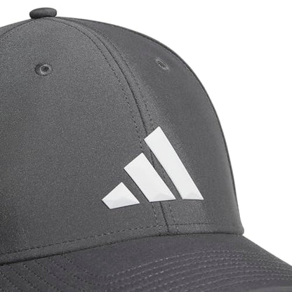 adidas Men's Gameday Stretch Fit Hat - color: Grey Six/White/5, size: Small-Medium