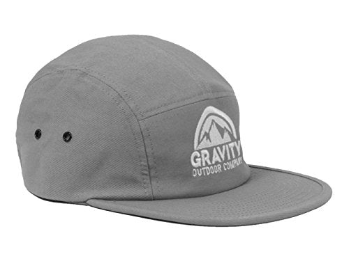 Gravity Outdoor Co. 5 Panel Hat - color: Grey