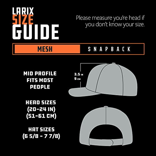 LARIX Trucker Hat Men - Snapback Cap with Breatheable Mesh Back, Hats for men, Mens Hat, Mens Trucker Hats - color: Brown Beige (Wb)