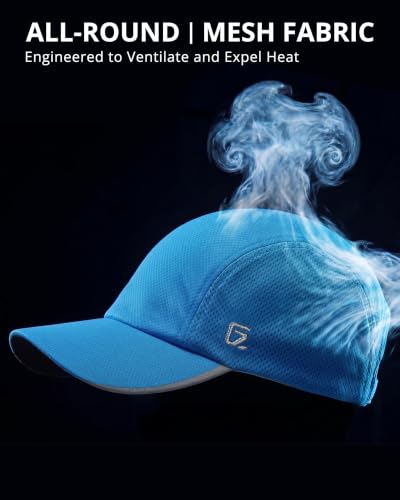 GADIEMKENSD Men’s Running Hat Performance Mesh Cap, Excellent Breathable - color: Sky Blue