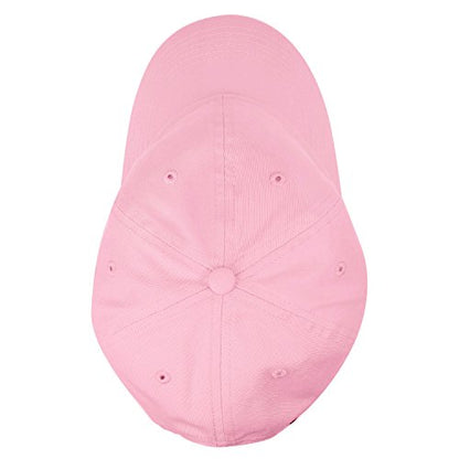 Falari Classic Baseball Cap Dad Hat 100% Cotton Soft Adjustable Size - color: Light Pink