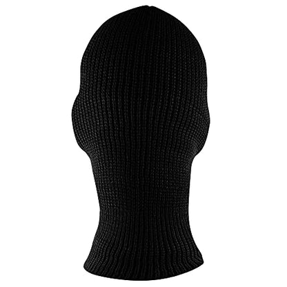 Super Z Outlet Knit Sew Acrylic Outdoor Full Face Cover Thermal Ski Mask One Size Fits Most - color: Black