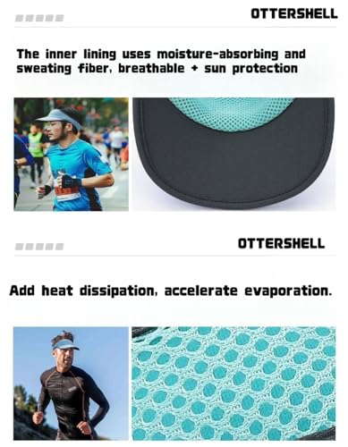 Running Visor Hat for Men Women - color: Black