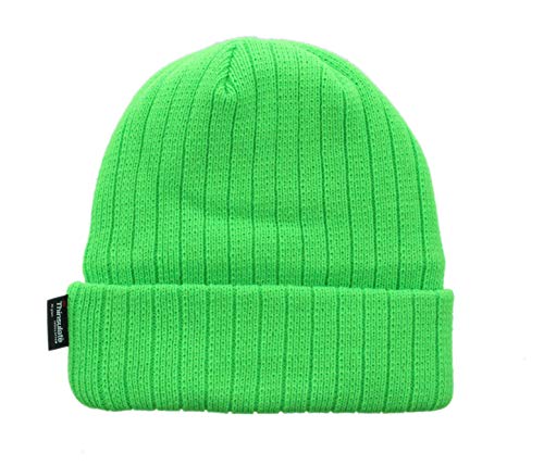 Milani Thinsulate 40 Gram Windchill Insulated Winter Cold Weather Beanie Skull Cap - color: Neon Green