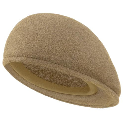 Wool Blend Mens Newsboy Caps, Classic Flat Cap Ivy Cabbie Gatsby Hat Winter Beret Hat for Men - color: Khaki
