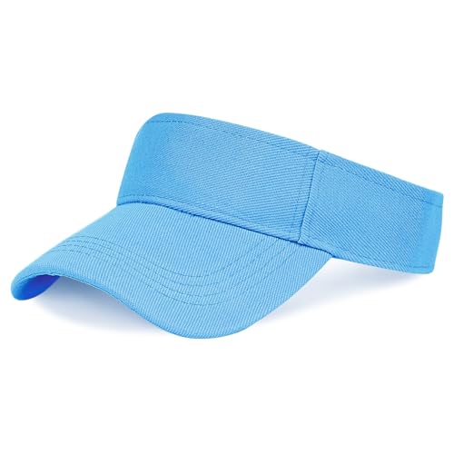 Rbenxia Adjustable Sport Visors Sun Visor Hats Cap Visors Women Men - color: Blue