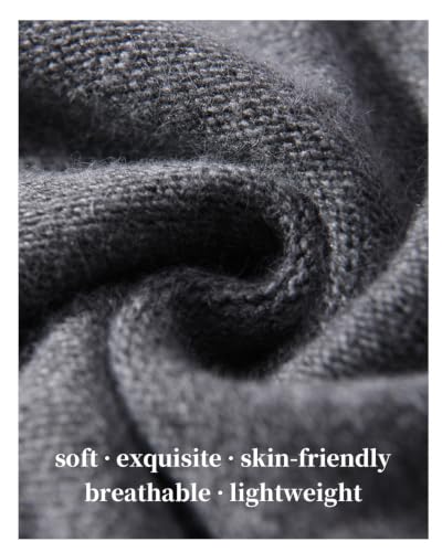 jaxmonoy Slouchy Knit Beanie Hat for Women Winter Soft Warm Ladies Laightweight Slouch Knitted Skull Beanies Cap - color: Dark Grey