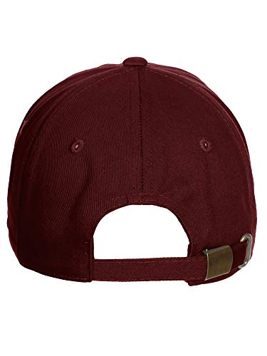 Daxton Vertical USA Cities Baseball Dad Hat Unstructure Low Profile Strapback - color: Alabama Burgundy White
