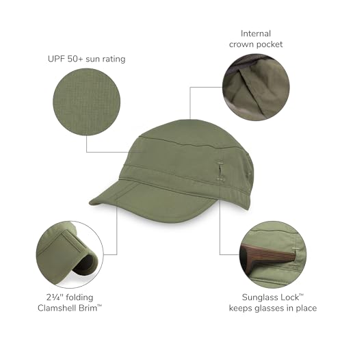 Sunday Afternoons Sun Tripper Cap, UPF 50+ Unisex Cadet Cap - color: Timber, size: Medium