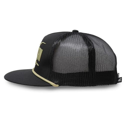 Longhorn Adjustable Snapback Western Hat - color: Black Silicone