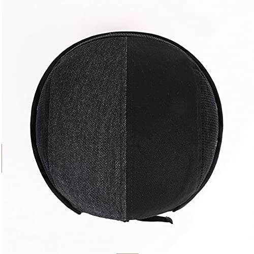 Men Hats Docker Cap Hats Beanie Sailor Cap Worker Hat Rolled Cuff Retro Brimless Hat with Adjustable - color: Xa286-black