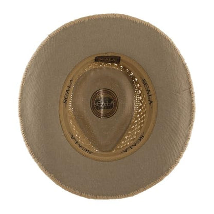 Scala Men's Fine Crochet Raffia Outback - size: Small