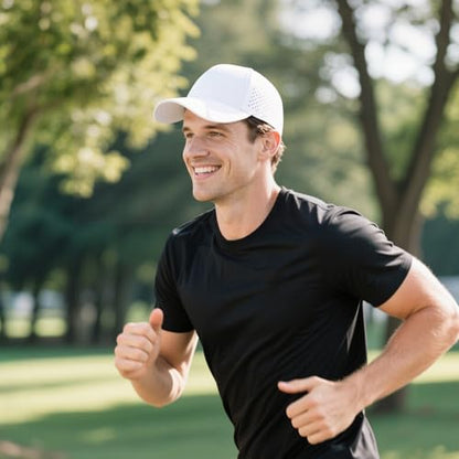 Quick Dry Trucker Hat for Men & Women Workouts Hats - color: White