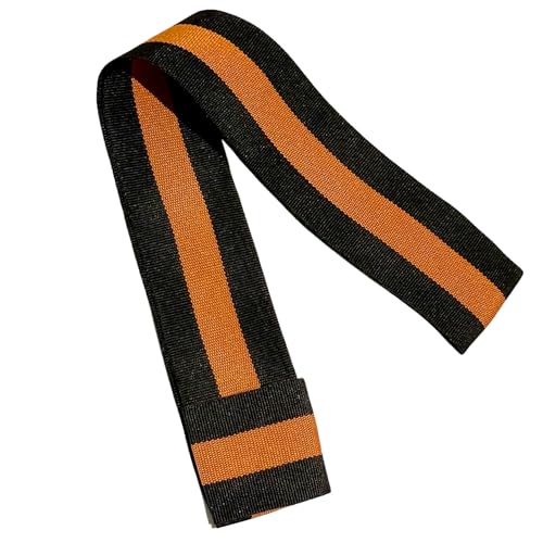 Gamboa Adjustable Hat Bands for Men and Women Fedora and Cowboy Hat Ribbon Band Hatbands Accessories - color: Black & Orange, size: Small