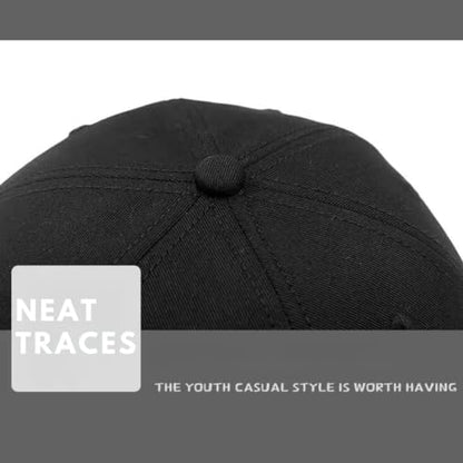 Docker Cap XXL Brimless Hat Oversize Retro No Brim Hats Plus Size Snapback Beanie - color: Black