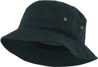 KBETHOS® 100% Cotton Washed Bucket Hat - color: 4. Black, size: Small-Medium