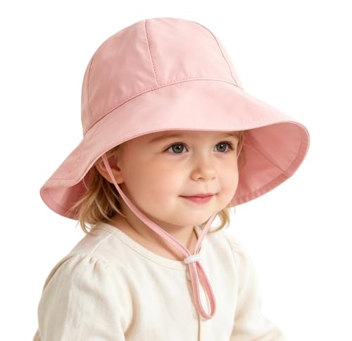 Baby Girls Toddler Sun Hat with UV Protection Bucket Hat for 6-24M Kids