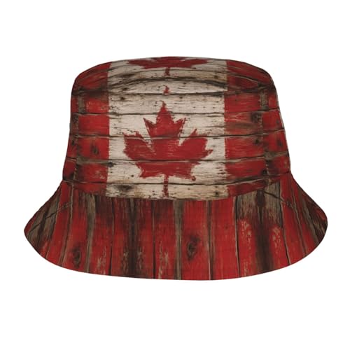 Bucket Hat for Men Women Packable Sun Hats Fisherman Outdoor Summer Travel Hiking Beach Caps - color: Canada Flag