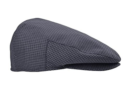 Bigalli Newsboy Hats for Men Ivy Flat Cap Lightweight Breathable Gatsby Style Classic Boina - color: Navy (Polyester), size: Medium
