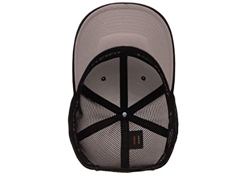 Flexfit Men's one_Size Trucker Cap, Black, Alpha