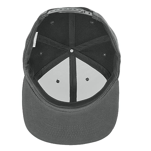 Gelante Plain Blank Flat Brim Adjustable Snapback Baseball Caps LOT 6 Pack - color: Dark Gray