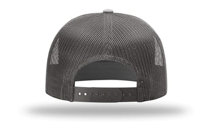 Richardson 168 Hi-Pro 7 Panel Adjustable Snapback Trucker Mesh Back Cap - color: Charcoal
