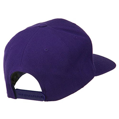 e4Hats.com Pink Diamond Outline Embroidered Snapback Cap - color: Purple