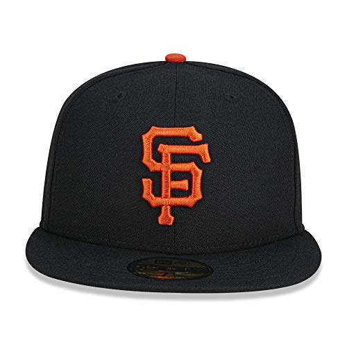 New Era Mens New York Yankees MLB Authentic Collection 59FIFTY Cap, Adult, Scarlet - color: Black, size: 6 7/8