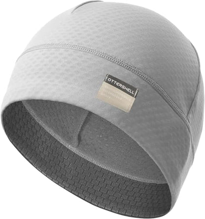 Honeycomb Thermal Skull Cap Beanie for Men Women - color: Light Gray